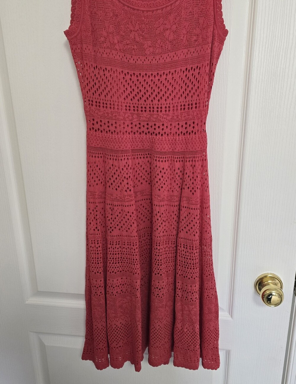 Nwot Milly Suri Scallop Hem Tiered Knit Minidress - Picture 3 of 6